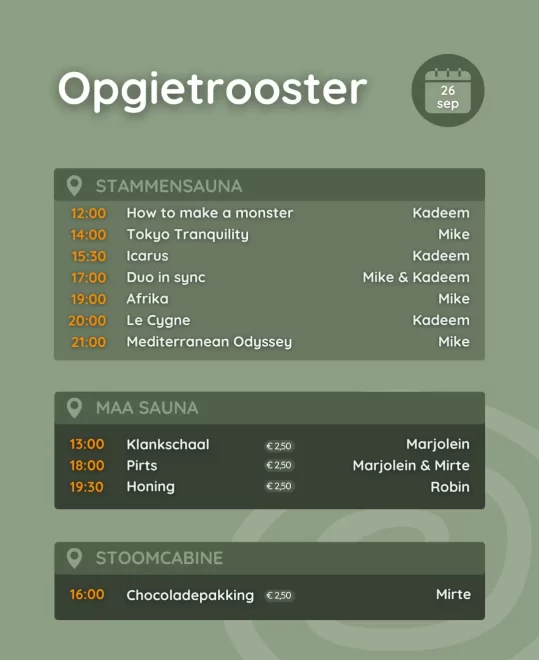 Rooster opgietdag 26 september opgietdag 26 september